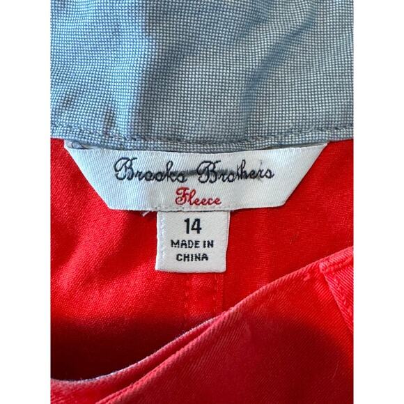 Brooks Brothers Fleece RED Girls Pants, size 14 - Picture 3 of 9